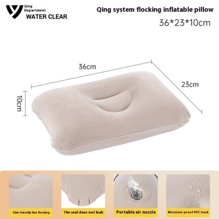 Inflatable Travel Pillow – Portable & Comfortable for Camping, Napping & Trips
